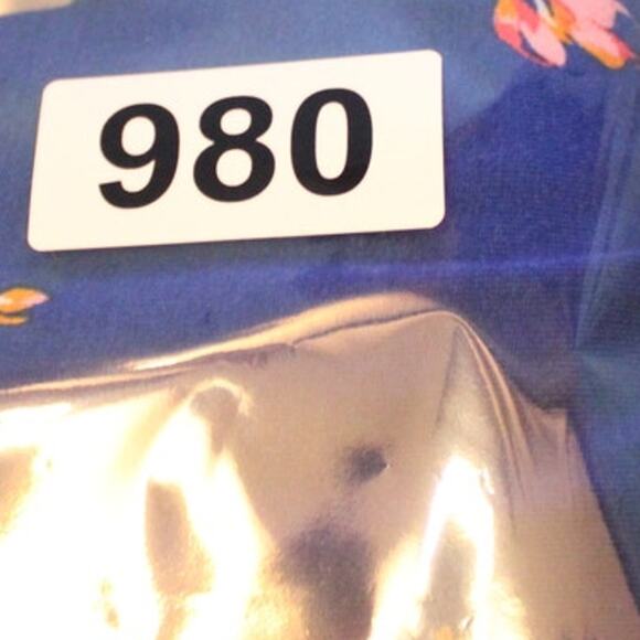 Daniel Rainn Women’s Small Blue Floral Blouse Short Sleeve Split Neck Top - Picture 7 of 8